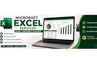 create, format, and organize excel spreadsheets and charts