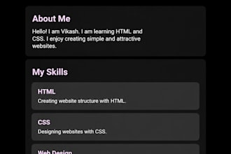 create a simple responsive HTML CSS website