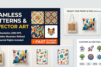 create seamless patterns ai vector art, and stock graphics