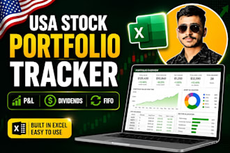 create a USA stock portfolio tracker in excel