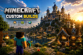 build custom minecraft maps, houses, cities, and structures