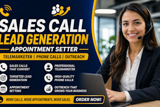 sales call lead generation appointment setter telemarketer phone calls outreach