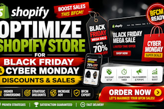 optimize shopify store for black friday cyber monday discounts and sales