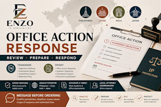 respond to trademark and patent office action fix trademark refusal or objection