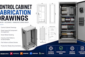 create control cabinet fabrication drawings manufacturing