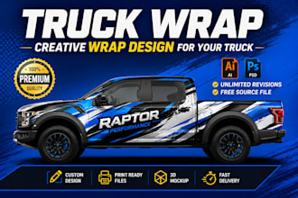 design professional car, van and vehicle wrap graphics