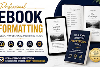 format your book, ebook, and ebook formatting for professional publishing