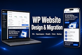 migrate wix, shopify, weebly to wordpress website design