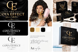 do feminine luxury beauty cosmetics business logo, brand identity, branding kit