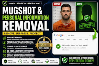 assist with mugshot removal and personal information cleanup online