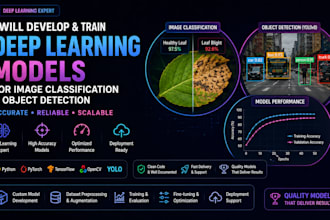 build a deep learning model for image classification or detection