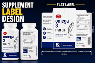 design premium supplement label hemp product label bottle and cbd oil label