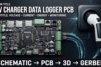 design ev charger data logger pcb and charging monitoring system data logger pcb