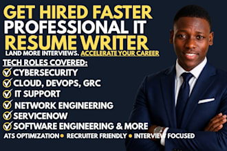 write resume for software engineer, cloud, devops, grc, cybersecurity, ai, sre