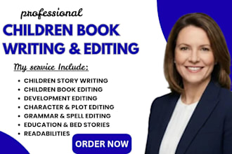 write and edit engaging children stories and kids books