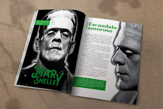 design a professional  editorial publication