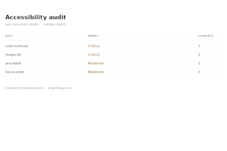 do a wcag accessibility audit for your website