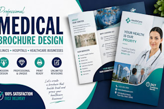 design a professional medical brochure for your clinic, hospital or healthcare