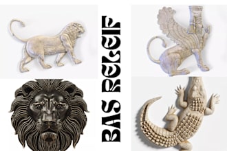 create 3d bas relief models cnc ready stl files for carving and 3d printing