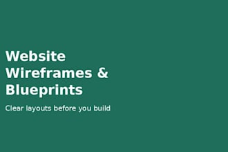 design a website wireframe or blueprint