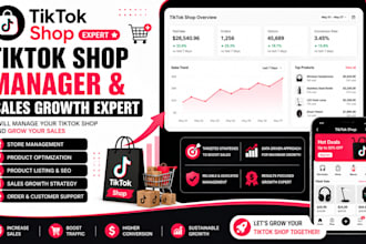 be your tiktok shop manager and sales growth expert