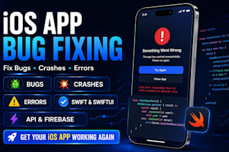 fix ios app bugs crashes and errors in swift or swiftui