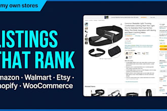 create and optimize your amazon and walmart listings