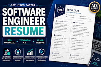 write ats optimized software engineer resume technical CV and IT job resume