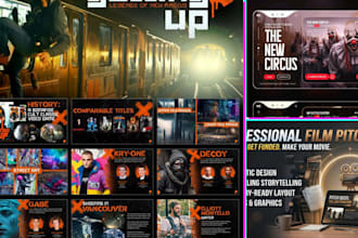 create a pitch deck presentation for your film, TV web series or tv show podcast
