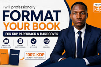 professionally format your book for KDP paperback and hardcover