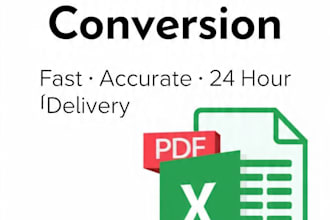 do data entry in ms word excel and PDF typing