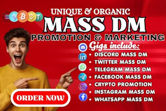 do targeted mass dm on instagram facebook discord telegram whatsapp