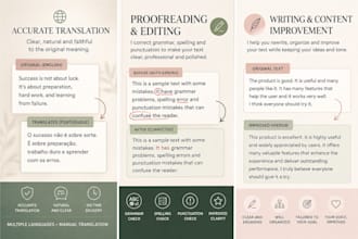 translate, write and edit texts in multiple languages