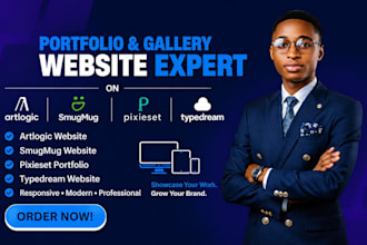 create website on artlogic smugmug pixieset and typedream