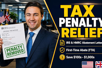 write irs penalty abatement letter and hmrc penalty appeal for tax relief