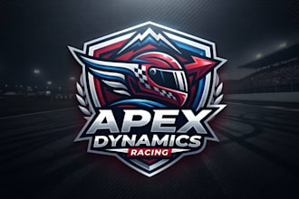 design a dynamic motorsport logo for your racing brand