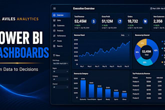 create a professional interactive dashboards and apps