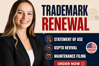 be your us  trademark attorney for renewal, statement of use and revival