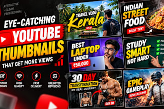 design eye catching youtube thumbnails