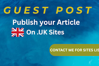 publish your article on UK sites