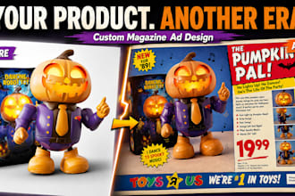design a premium magazine ad for your product
