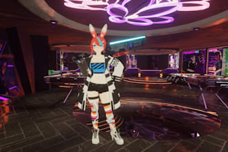 create 3d character for 3d vtuber, vrchat rigging, 3d model, anime and 3d vroid