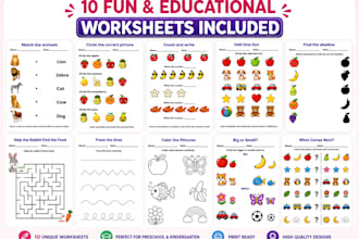 design kids work sheets