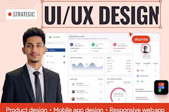design a complete app UI UX with research, flows and prototype
