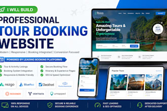 build rezgo bluerez checkfront fareharbor regiondo ventrata umapped tour website