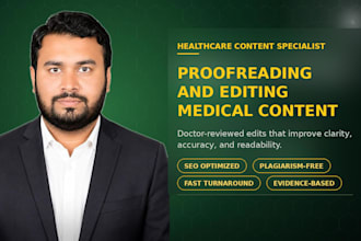 proofread and edit medical and healthcare content as mbbs doctor