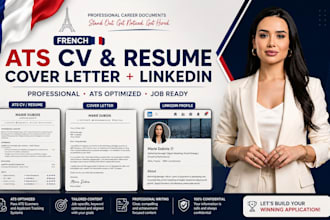 write and optimize your french ats CV, resume, cover letter and linkedin