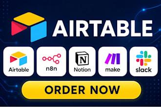 do airtable database, airtable automation, airtable crm workflows n8n slack make
