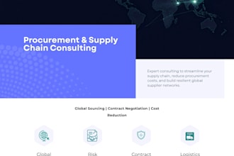 be your procurement and supply chain consultant