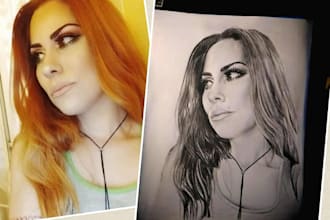 draw custom portraits,pet art,or unique custom tattoo designs